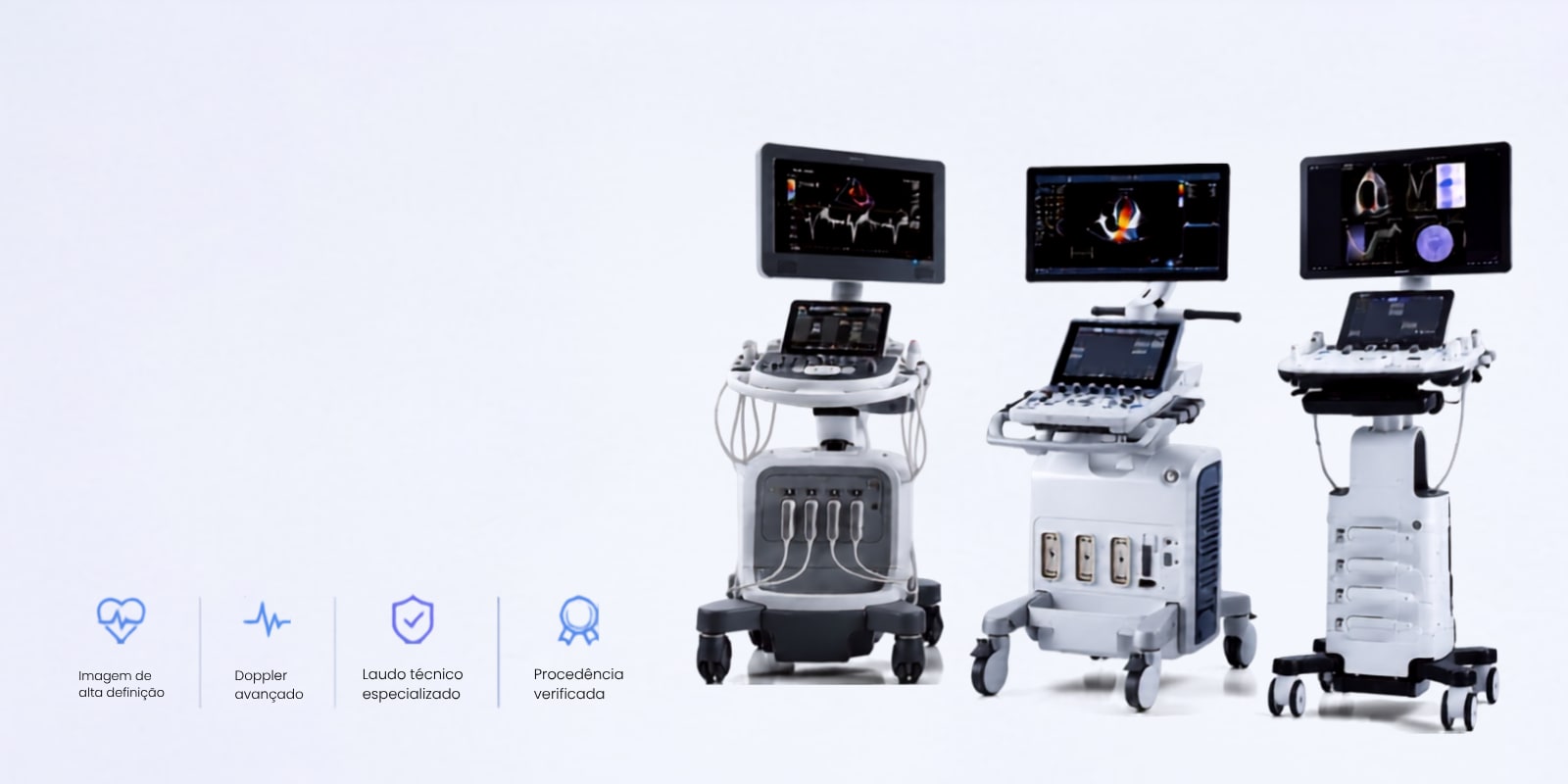 Aparelho de ultrassom para ecocardiografia e Doppler vascular