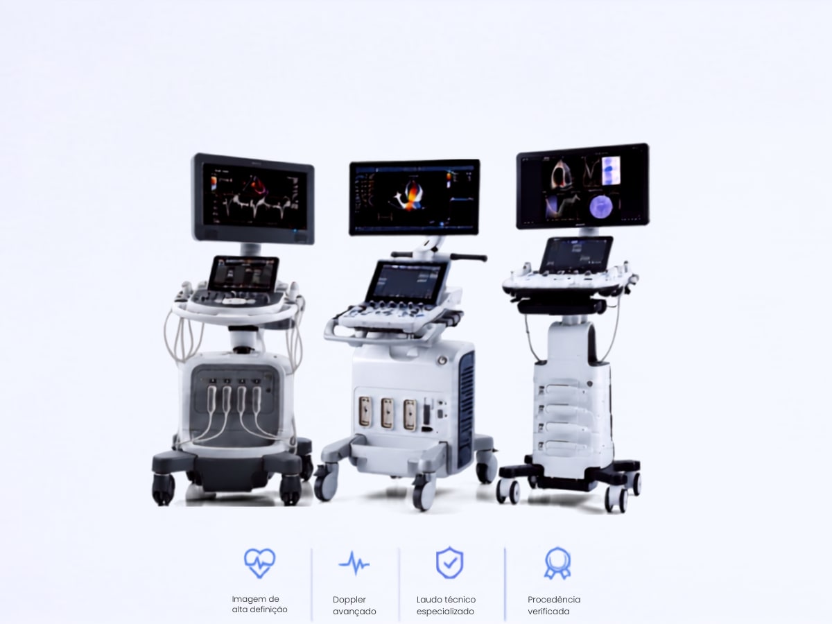 Aparelho de ultrassom para ecocardiografia e Doppler vascular